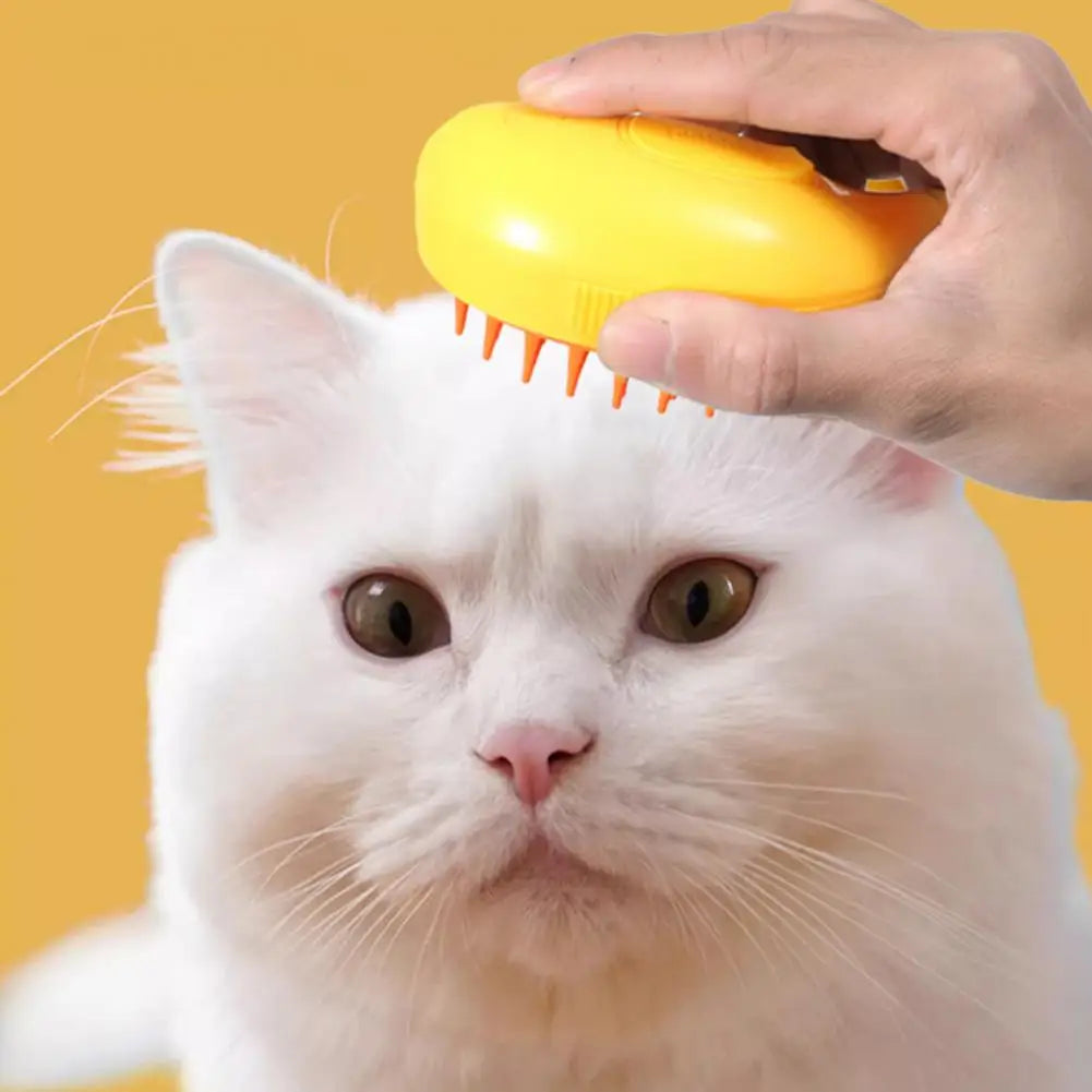 c Multifunctional Pet Grooming Tool Banana Shape Steamy Cat Brush for Hair Removal Grooming Pet for Pets