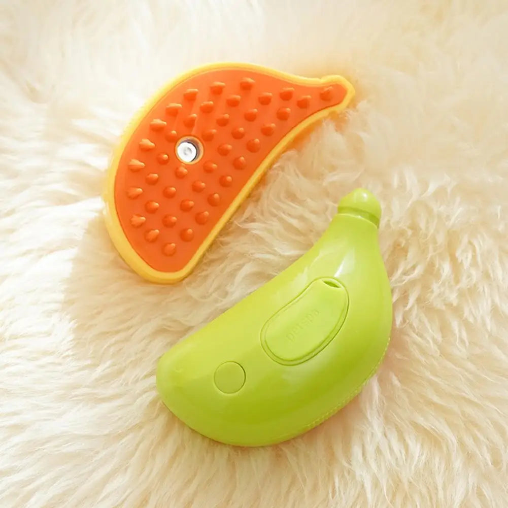 c Multifunctional Pet Grooming Tool Banana Shape Steamy Cat Brush for Hair Removal Grooming Pet for Pets
